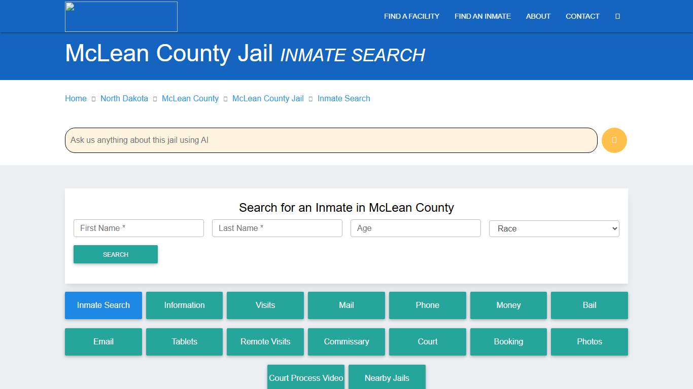 McLean County Inmate Search & Roster Find Inmates ND